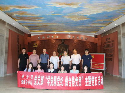 辦公室黨支部與索溪分公司黨支部開展聯(lián)學(xué)聯(lián)建主題黨日活動